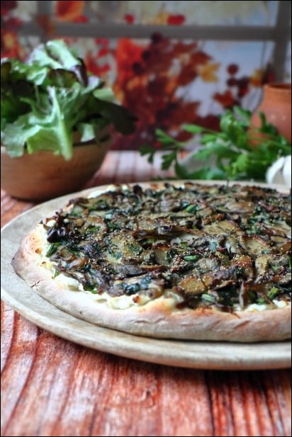Pizza-blanche-cepes (2) pizza champignons base creme