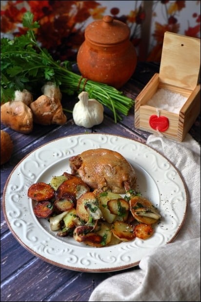 pommes de terre sarladaise aux cepes