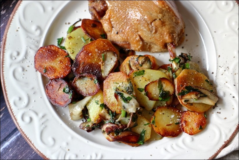 pommes de terre sarladaises cèpes