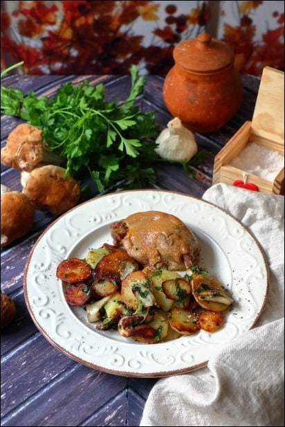 pomme de terre sarladaise cepes