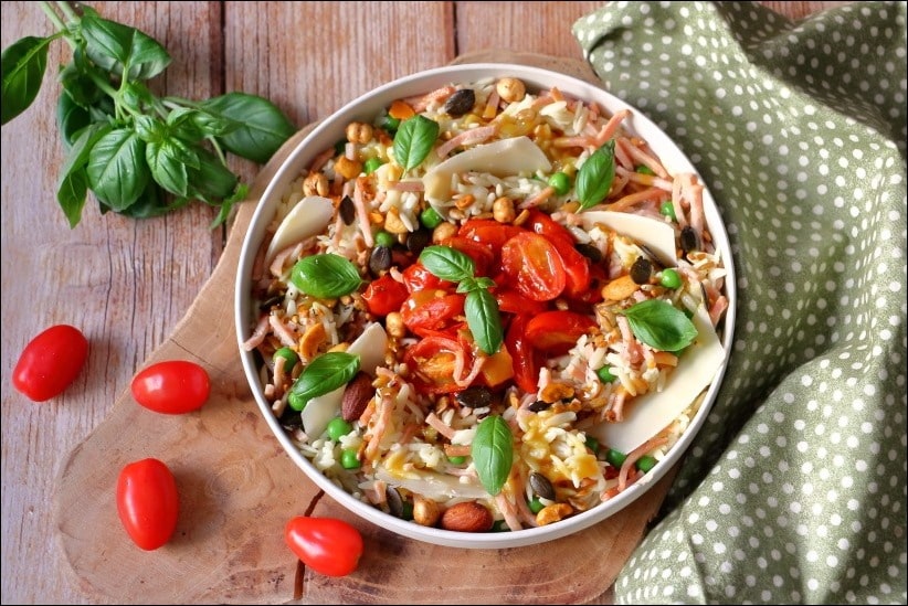 Salade-orzo-tomates-confites-petits-pois-chaud-froid (7) salade pates tomates cerises