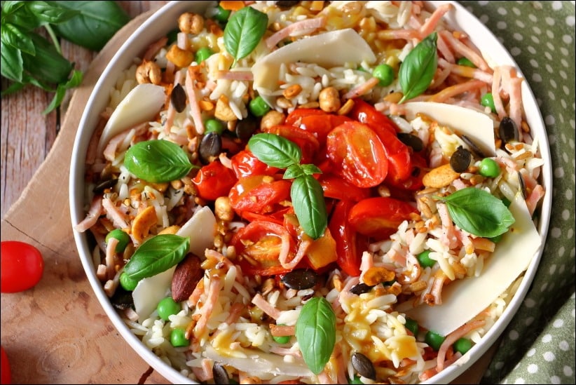 Salade-orzo-tomates-confites-petits-pois-chaud-froid (8) salade orzo tomate cerise