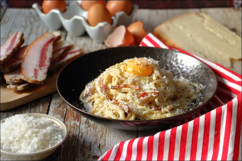 spaghetti carbonara à l italienne
