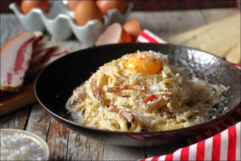 spaghetti carbonara authentique