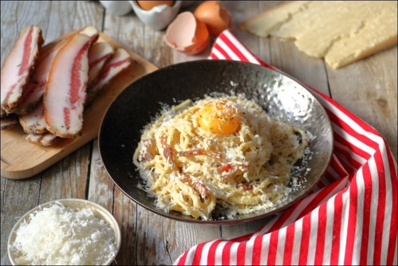spaghetti carbonara vrai recette