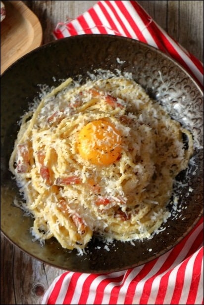 spaghetti à la carbonara la vraie recette