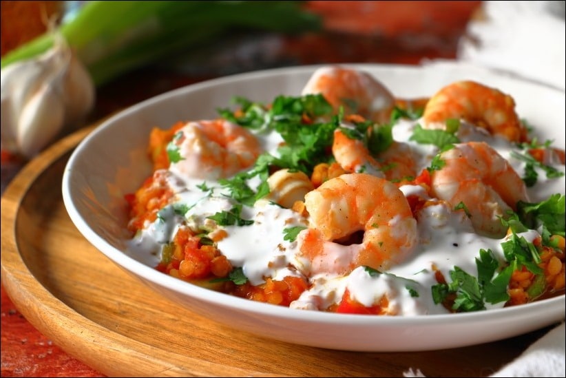 Dahl-lentilles-corail-crevettes (4) dahl lentilles corail lait de coco