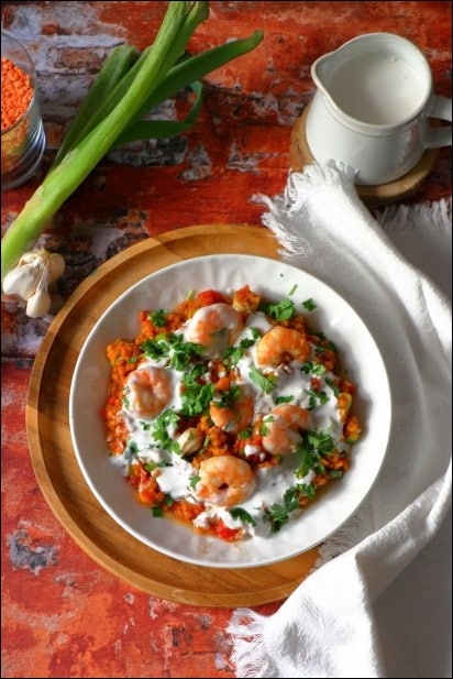Dahl-lentilles-corail-crevettes (7) dahl lentilles corail coco crevettes