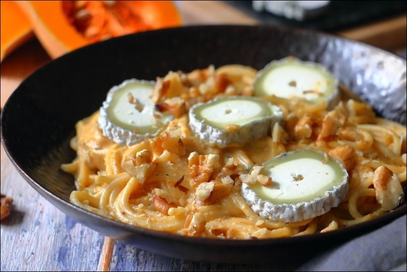 Pates-cremeuses-butternut-chevre (4) pates cremeuses courge chevre
