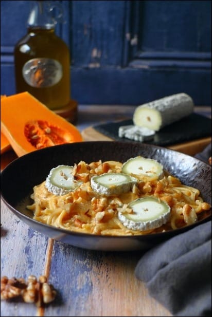 Pates-cremeuses-butternut-chevre (5) pates cremeuse courge butternut