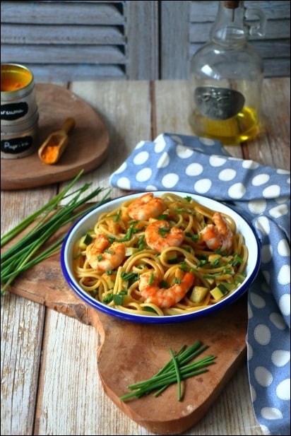 Pates_crevettes_facon_bisque (1) pates au crevettes creme