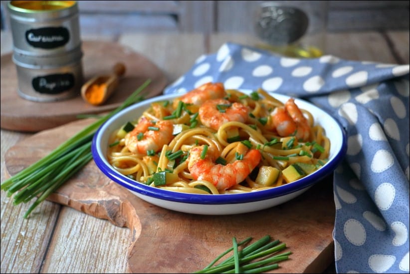 Pates_crevettes_facon_bisque (13) pates aux crevettes et creme