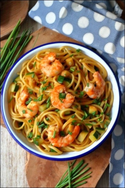 Pates_crevettes_facon_bisque (7) pates aux crevettes et bisque
