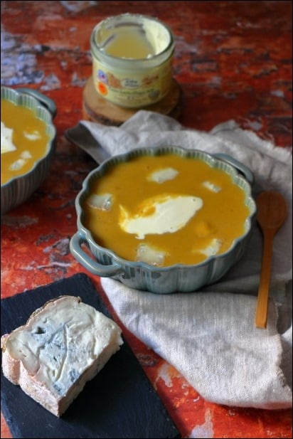 Potage-potiron-chataignes-gorgonzola (10) potage potiron et chataigne
