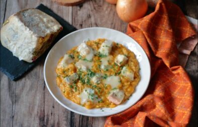 risotto au potiron et gorgonzola