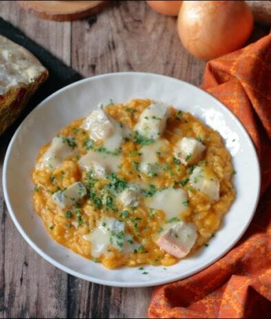 risotto au potiron et gorgonzola