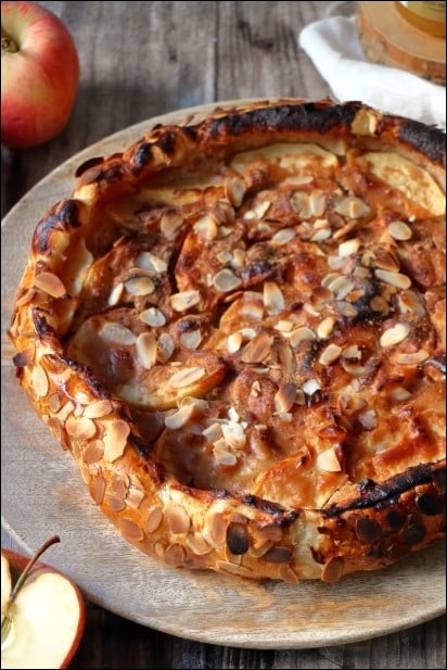 Tarte-rustique-pommes-amandes (10) tarte pommes cannelle pâte feuilletée