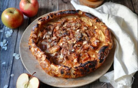 tarte rustique pommes amandes