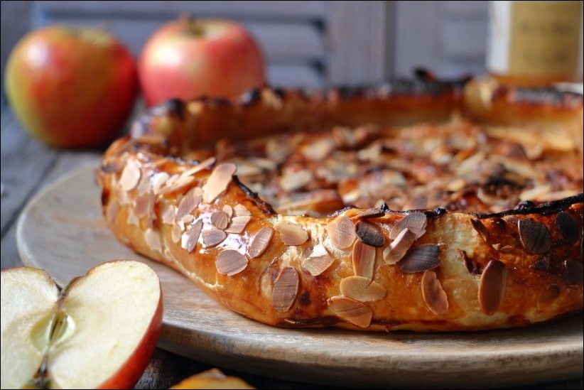 Tarte-rustique-pommes-amandes (4) tarte pommes compote