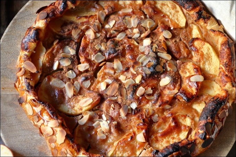Tarte-rustique-pommes-amandes (8) tarte rustique pomme compote