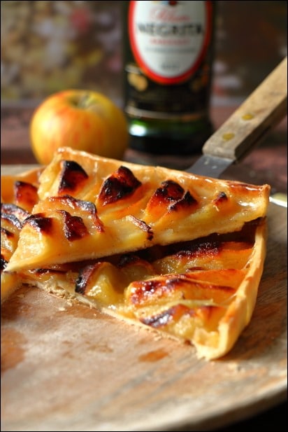 Tarte_pommes_confites_vanille_rhum (10) tarte aux pommes pâte feuilletée ou brisée