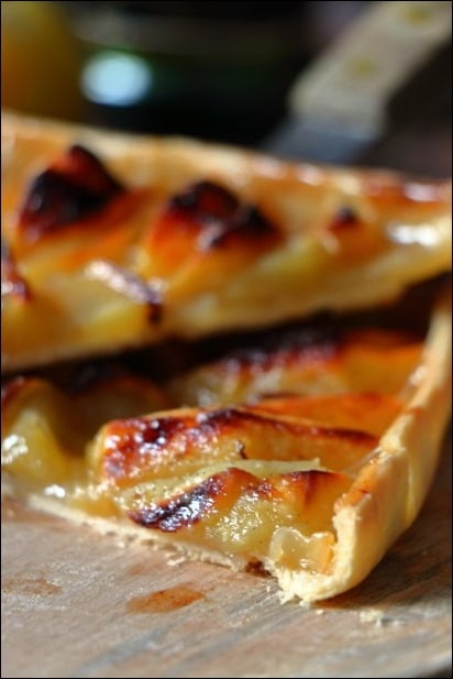 Tarte_pommes_confites_vanille_rhum (11) tarte aux pommes originale