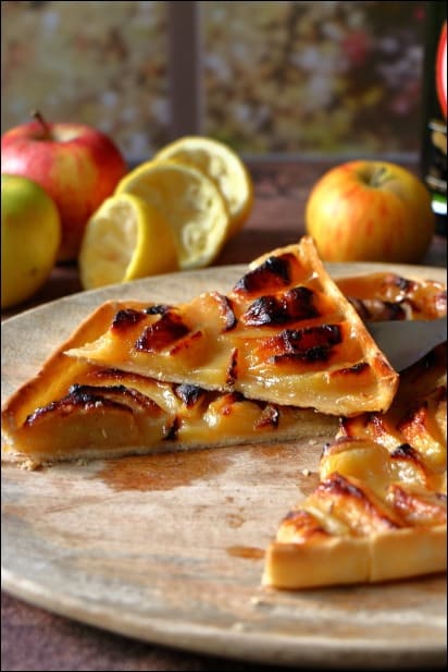 Tarte_pommes_confites_vanille_rhum (15) tarte pommes pate brisée