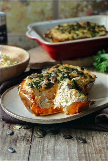 Butternut_farcie_thon_ricotta (11) butternut rotie farcie thon fromage frais