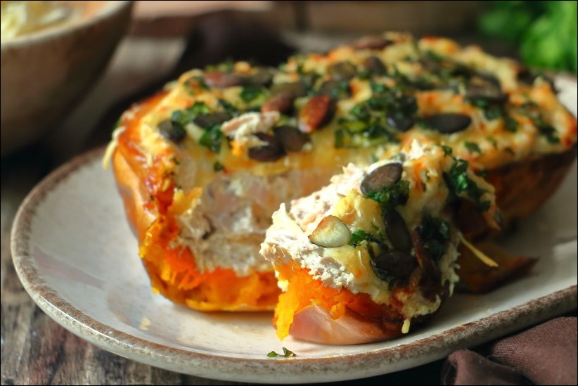 courge farcie thon