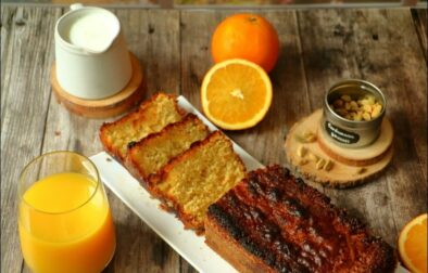 Cake à l'orange et cardamome