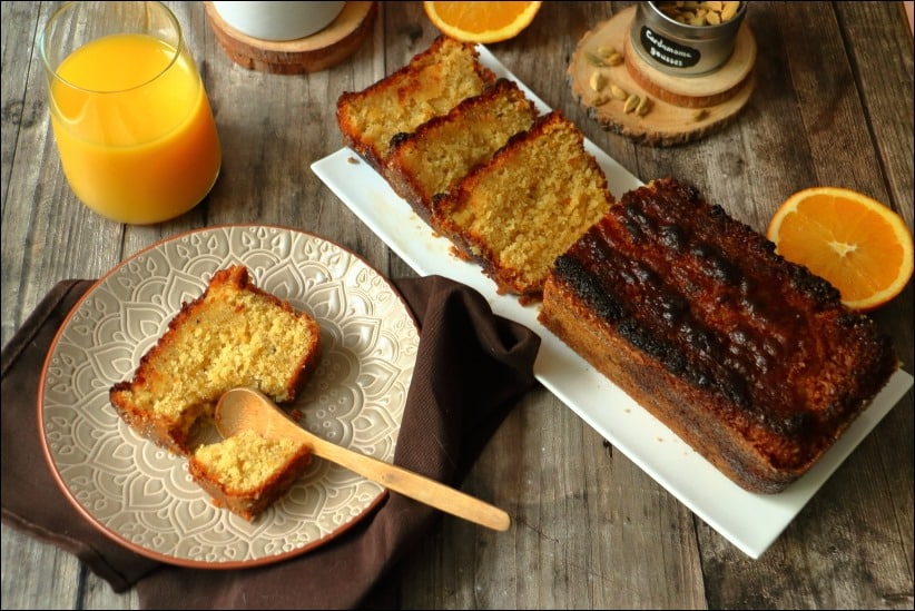 cake orange sirop