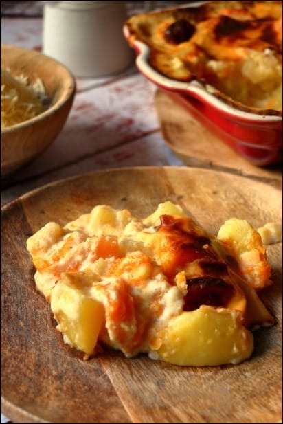 gratin potimarron pomme de terre au four