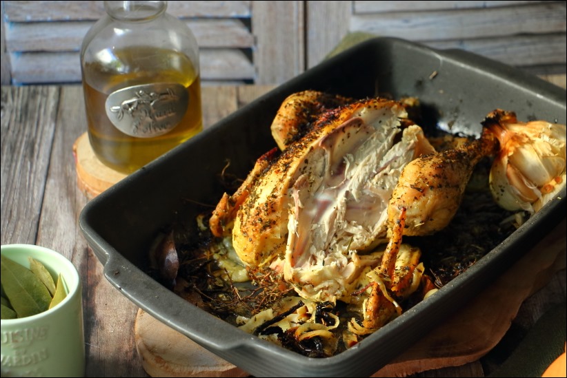 cuisson poulet basse température au four