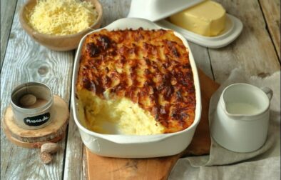 purée de pommes de terre gratinée