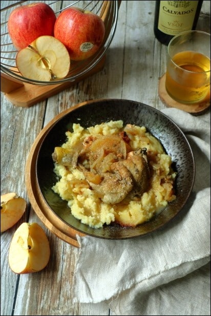 Saute_poulet_normande_cidre_pommes_calvados (5) poulet au cidre et pommes