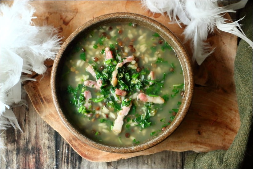 Soupe-riz-lentilles-lardons-persilles (14) soupe lentilles vertes et riz