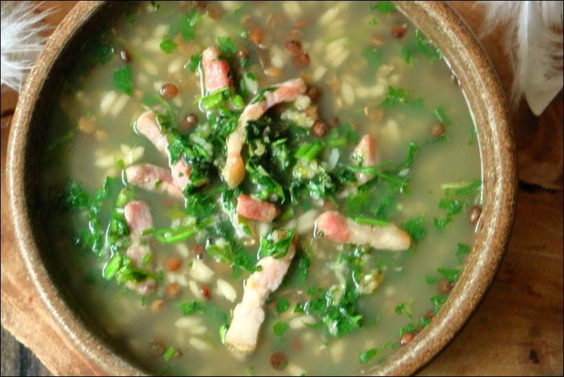 Soupe-riz-lentilles-lardons-persilles (15) soupe riz lentilles lardons
