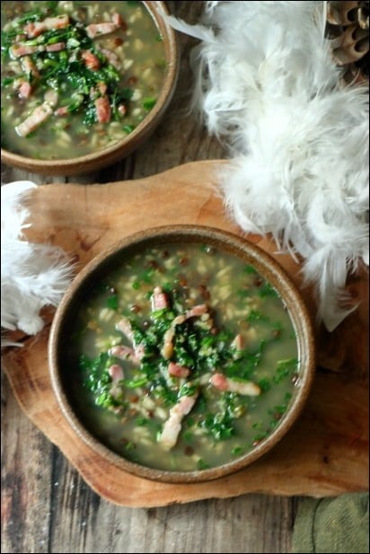 Soupe-riz-lentilles-lardons-persilles (9) soupe lentilles lard persillade