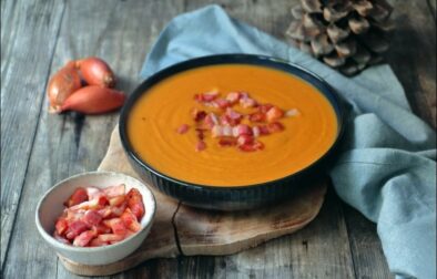 soupe d'automne potiron lardons