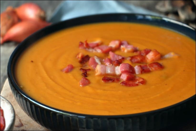 soupe potiron lardon