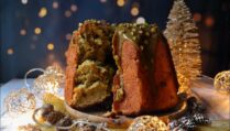 brioche de noël pistaches et clémentines façon pandoro