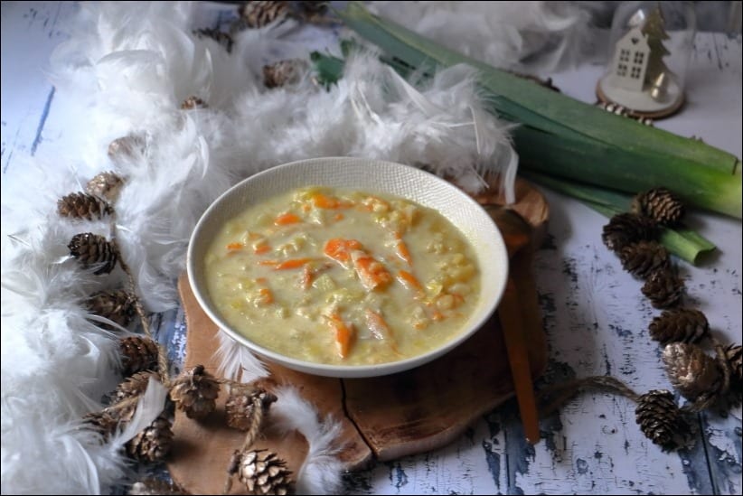 soupe écossaise au haddock et pommes de terre