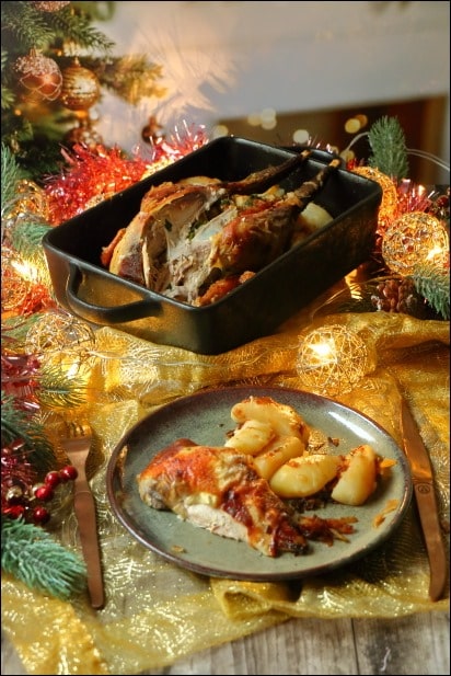 Pintade_farcie_pain_epices_poires_navets_poeles (6) legumes pour accompagner pintade farcie