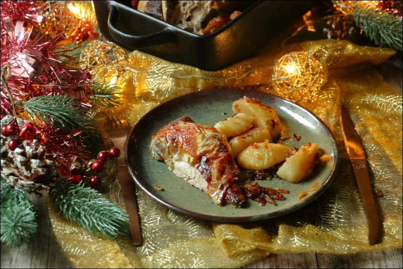 recette pintade farcie au four
