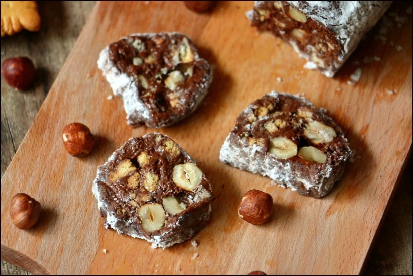 saucisson chocolat nutella