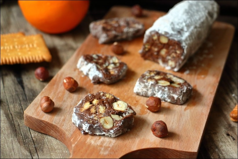 saucisson nutella noisettes petits beurres