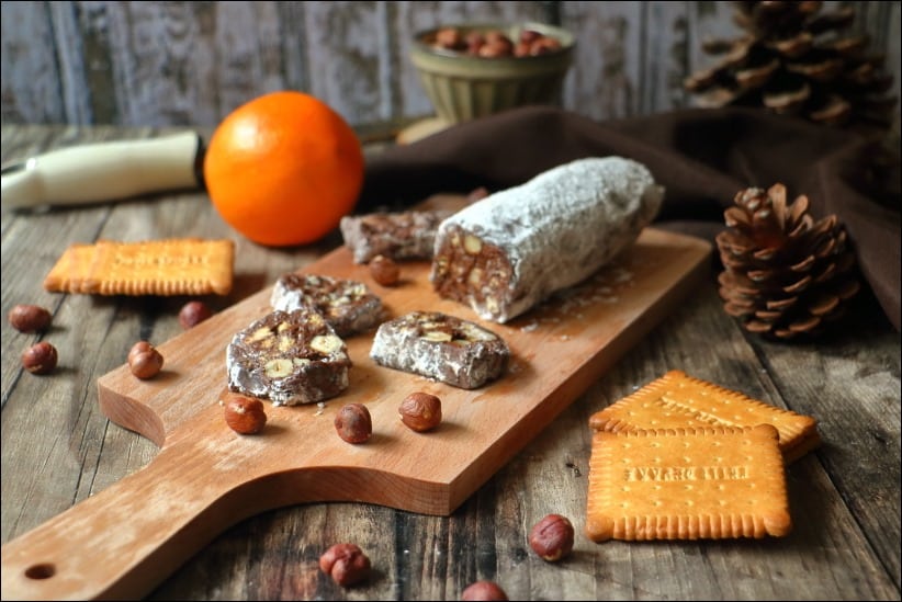 saucisson nociolatta et noisettes