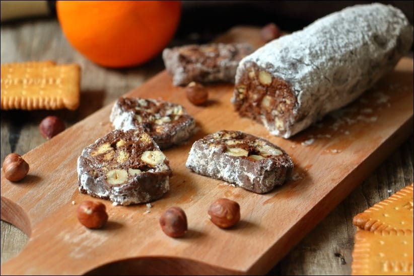 saucisson pate à tartiner chocolat noisettes