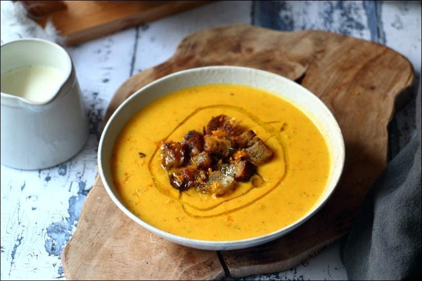 soupe potimarron clémentines